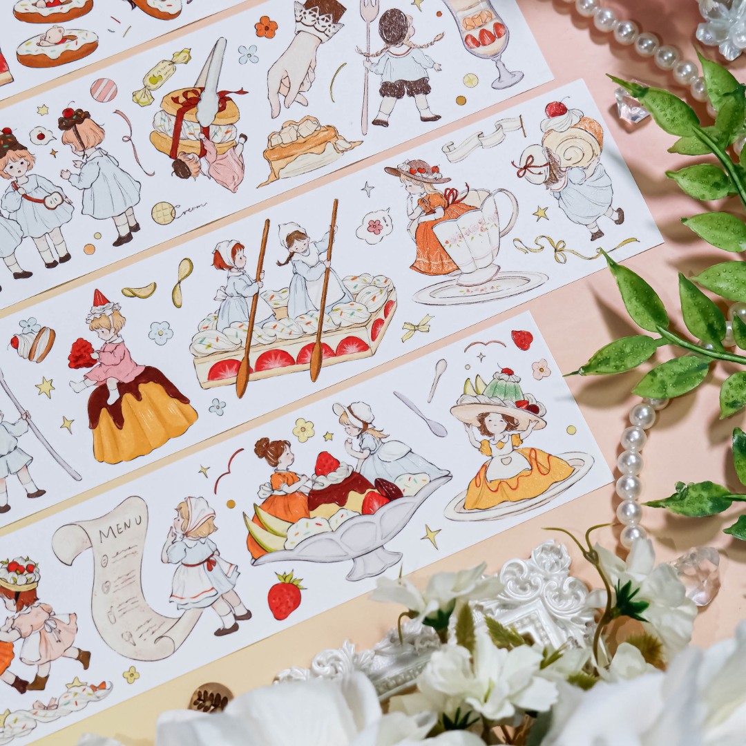 Shine PET Tape Sample - Caramel Squad