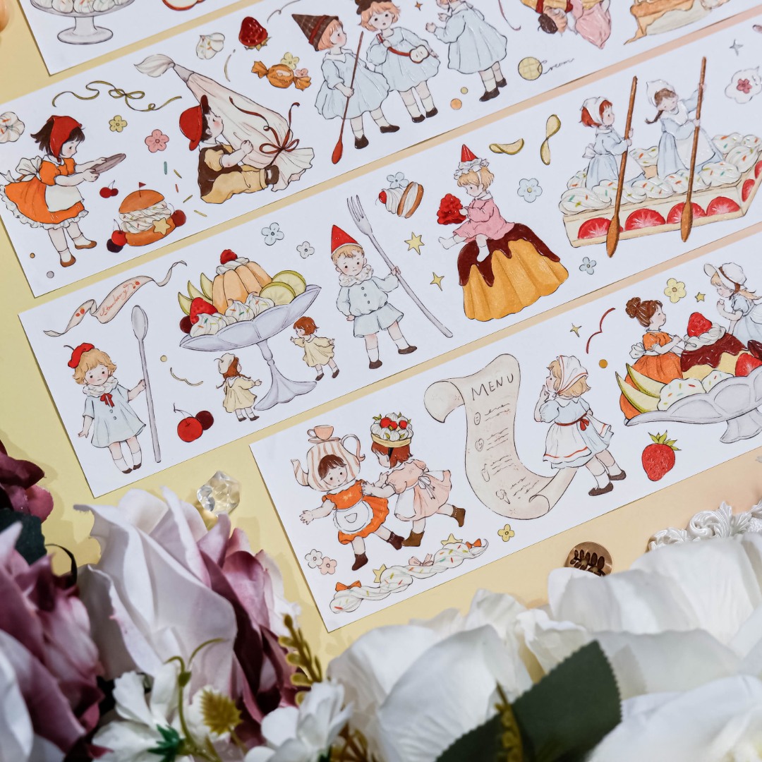 Shine PET Tape Sample - Caramel Squad