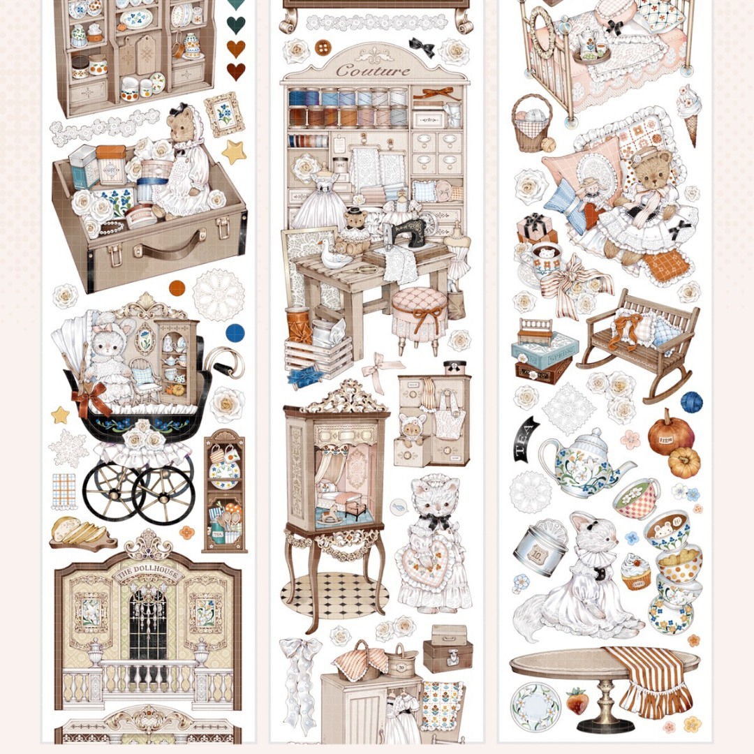 Shine Washi Tape Sample - Canelé Dollhouse