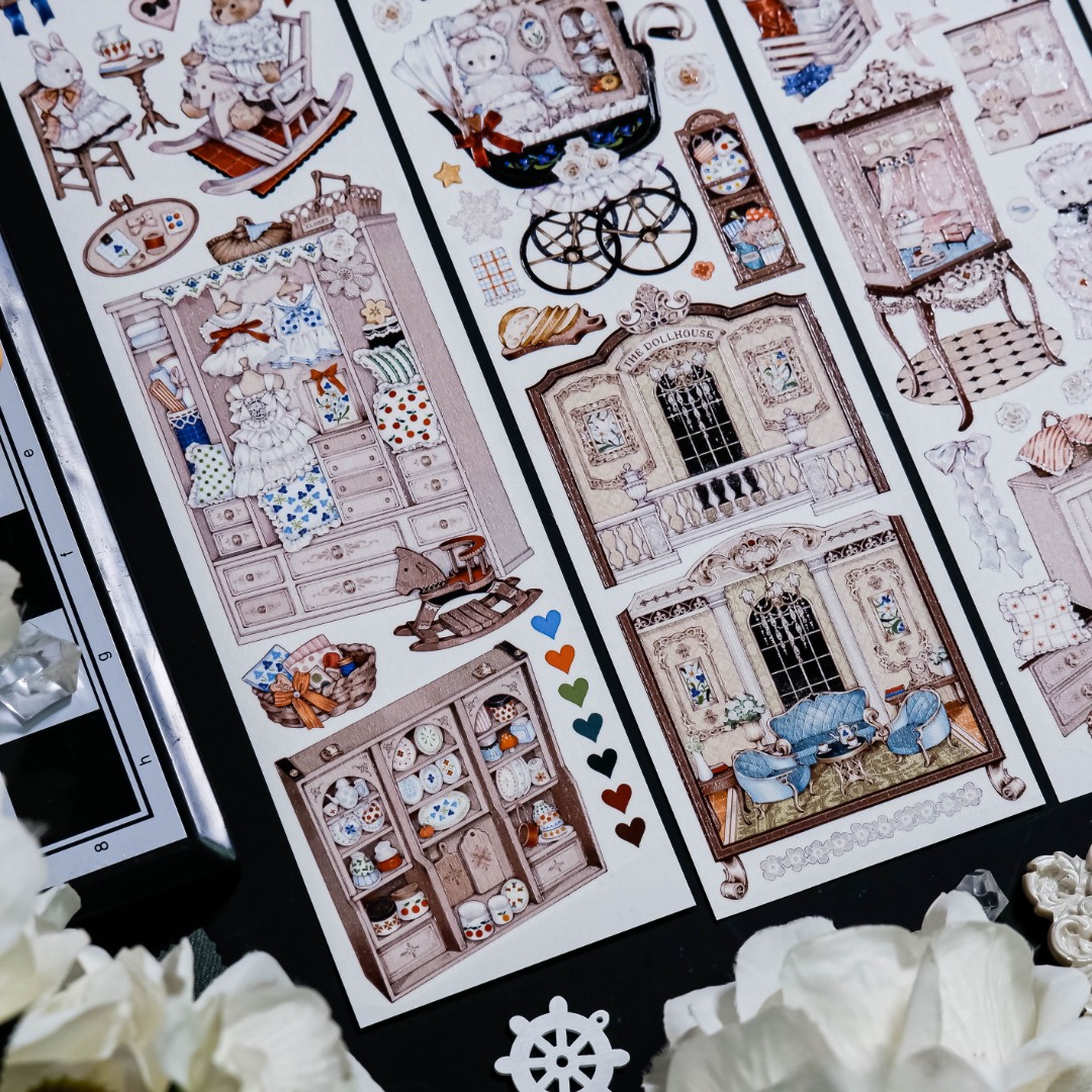 Shine Washi Tape Sample - Canelé Dollhouse