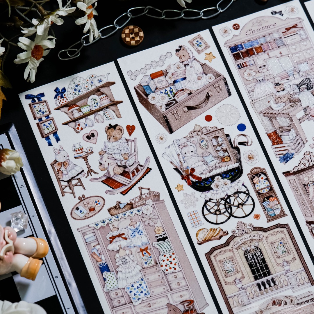 Shine Washi Tape Sample - Canelé Dollhouse