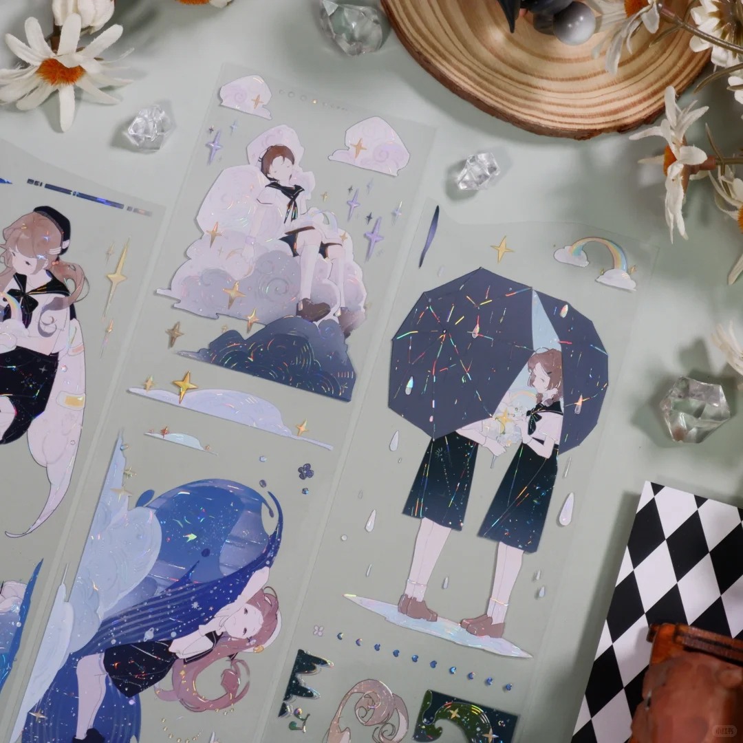 Xingye Washi Tape Sample - Grey Falcon Letter