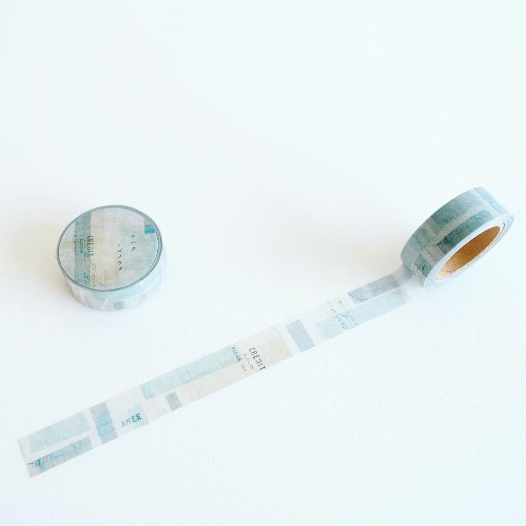 Yohaku Washi Tape Limited Edition YB-033 - Mizu no Uta