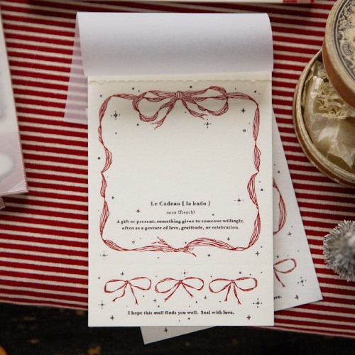 OURS Letterpress Book - Ribbon Frame