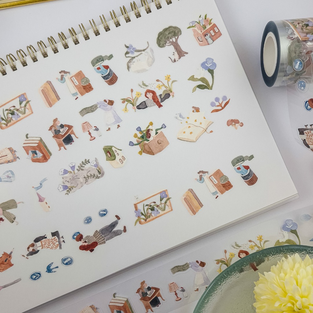 Ivy Snow Kiss-Cut PET Tape - On The Desk