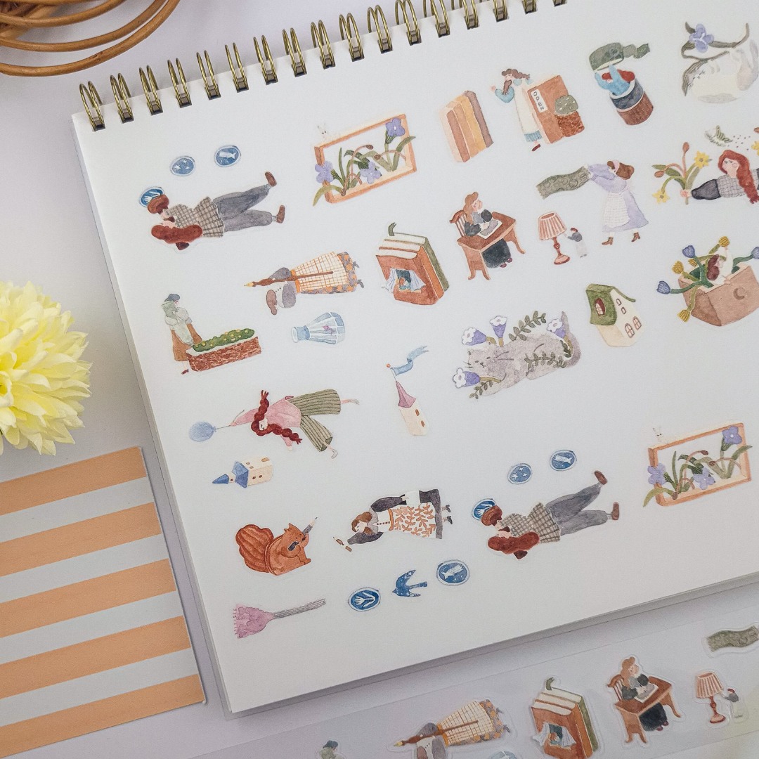 Ivy Snow Kiss-Cut PET Tape - On The Desk