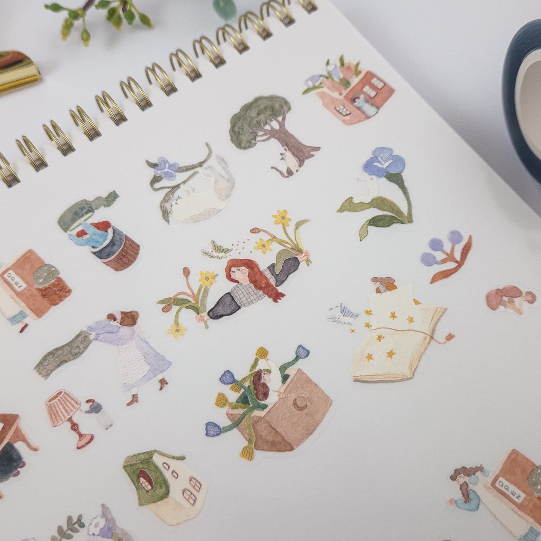 Ivy Snow Kiss-Cut PET Tape - On The Desk