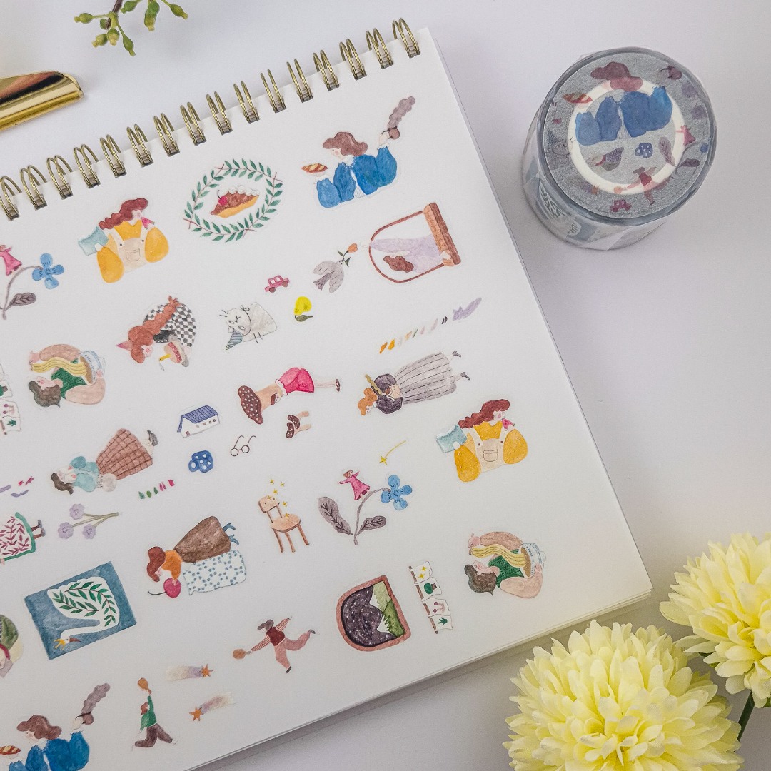 Ivy Snow Kiss-Cut PET Tape - A Lovely Day