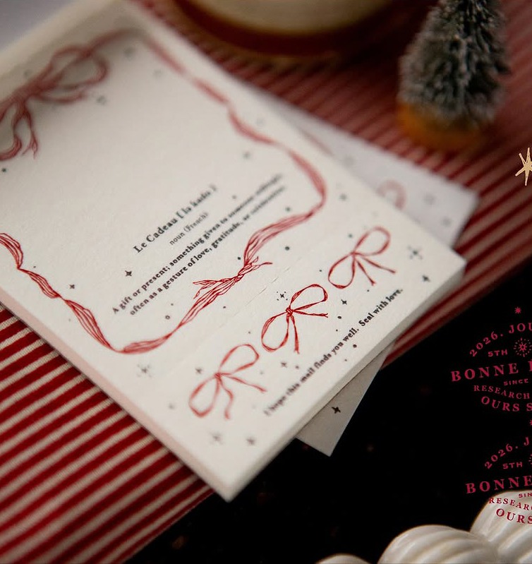 OURS Letterpress Book - Ribbon Frame