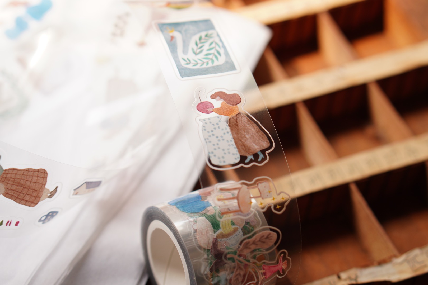 Ivy Snow Kiss-Cut PET Tape - A Lovely Day