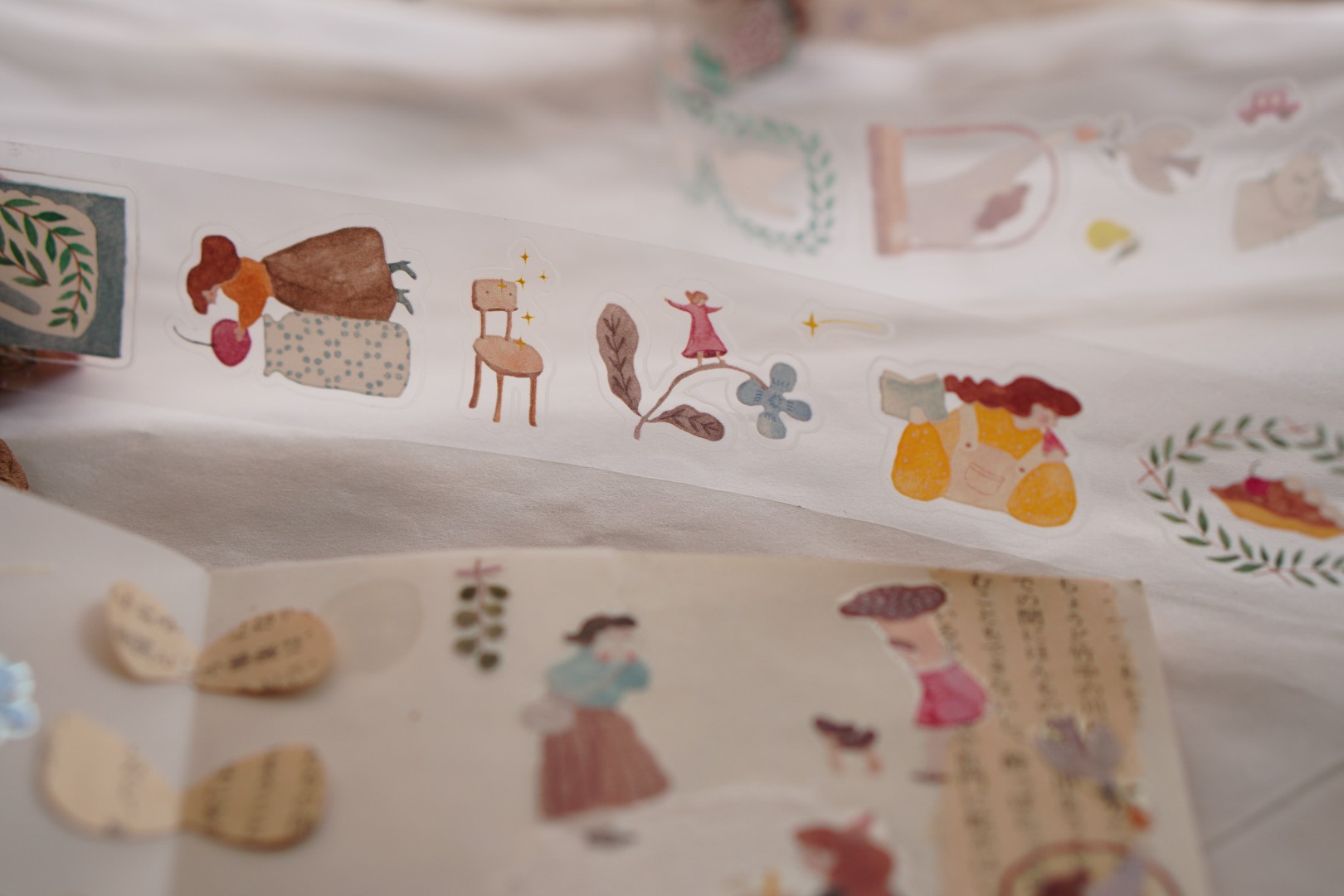 Ivy Snow Kiss-Cut PET Tape - A Lovely Day