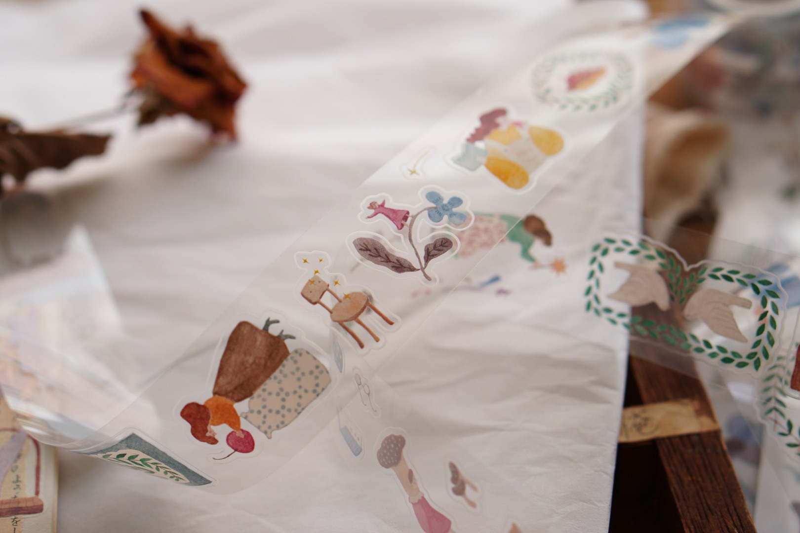 Ivy Snow Kiss-Cut PET Tape - A Lovely Day