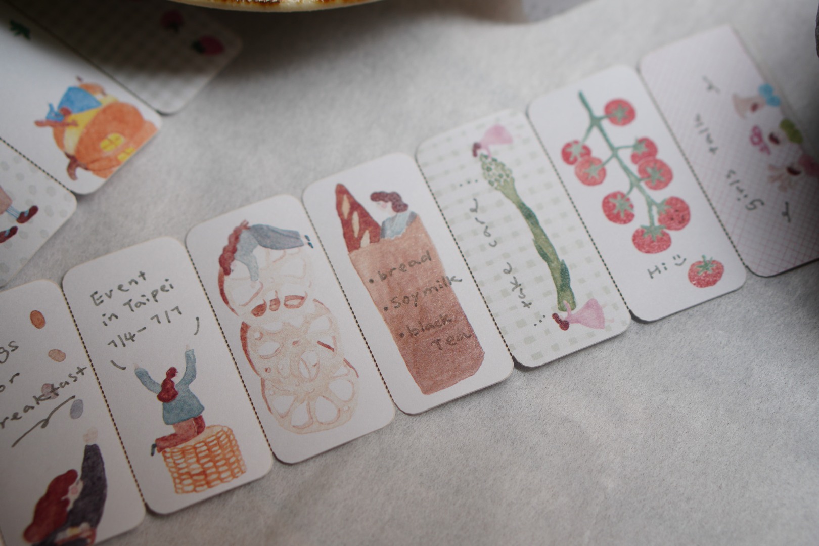 Ivy Snow Sticky Notes Roll - Farmer's Market