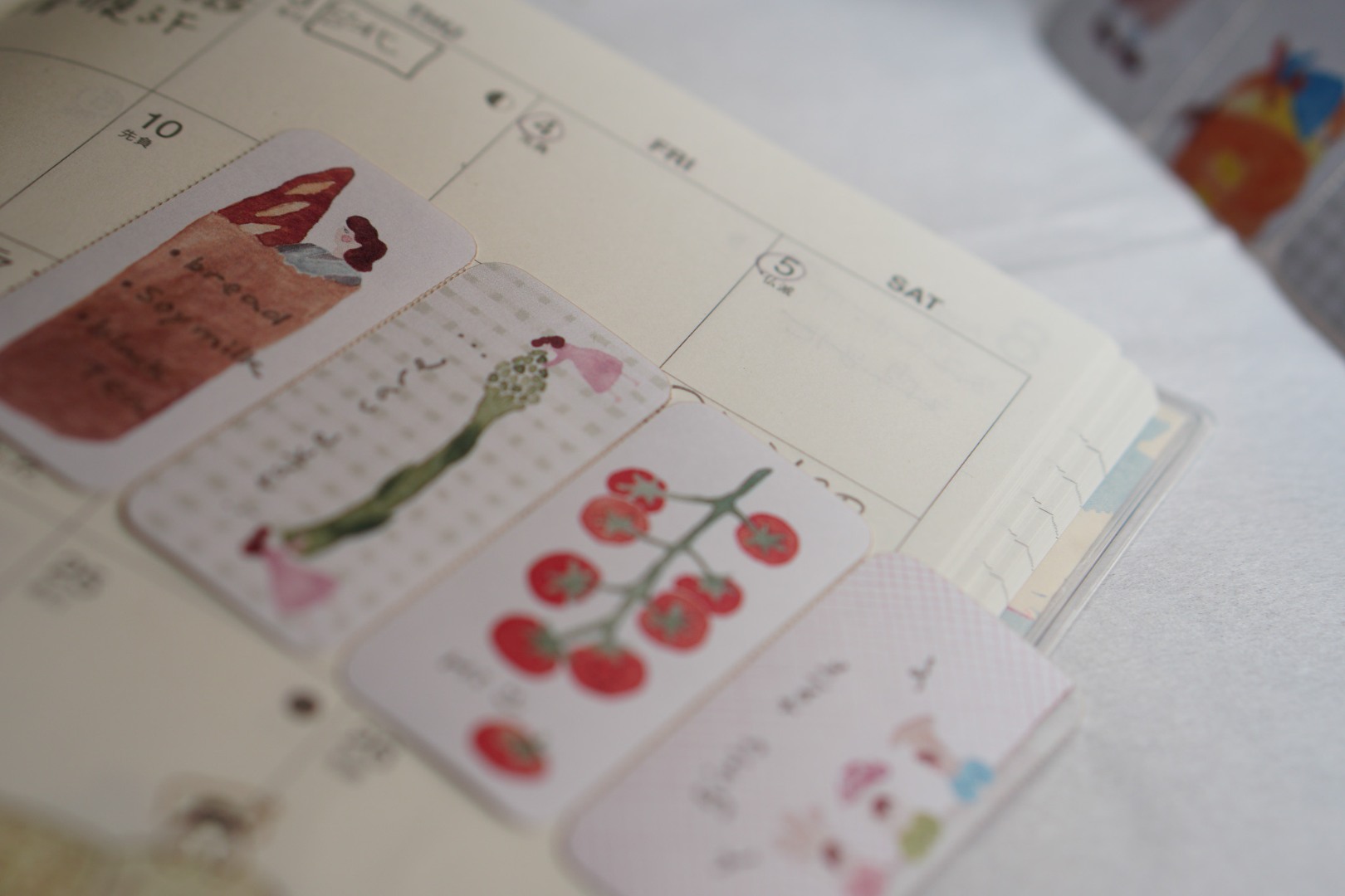 Ivy Snow Sticky Notes Roll - Farmer's Market