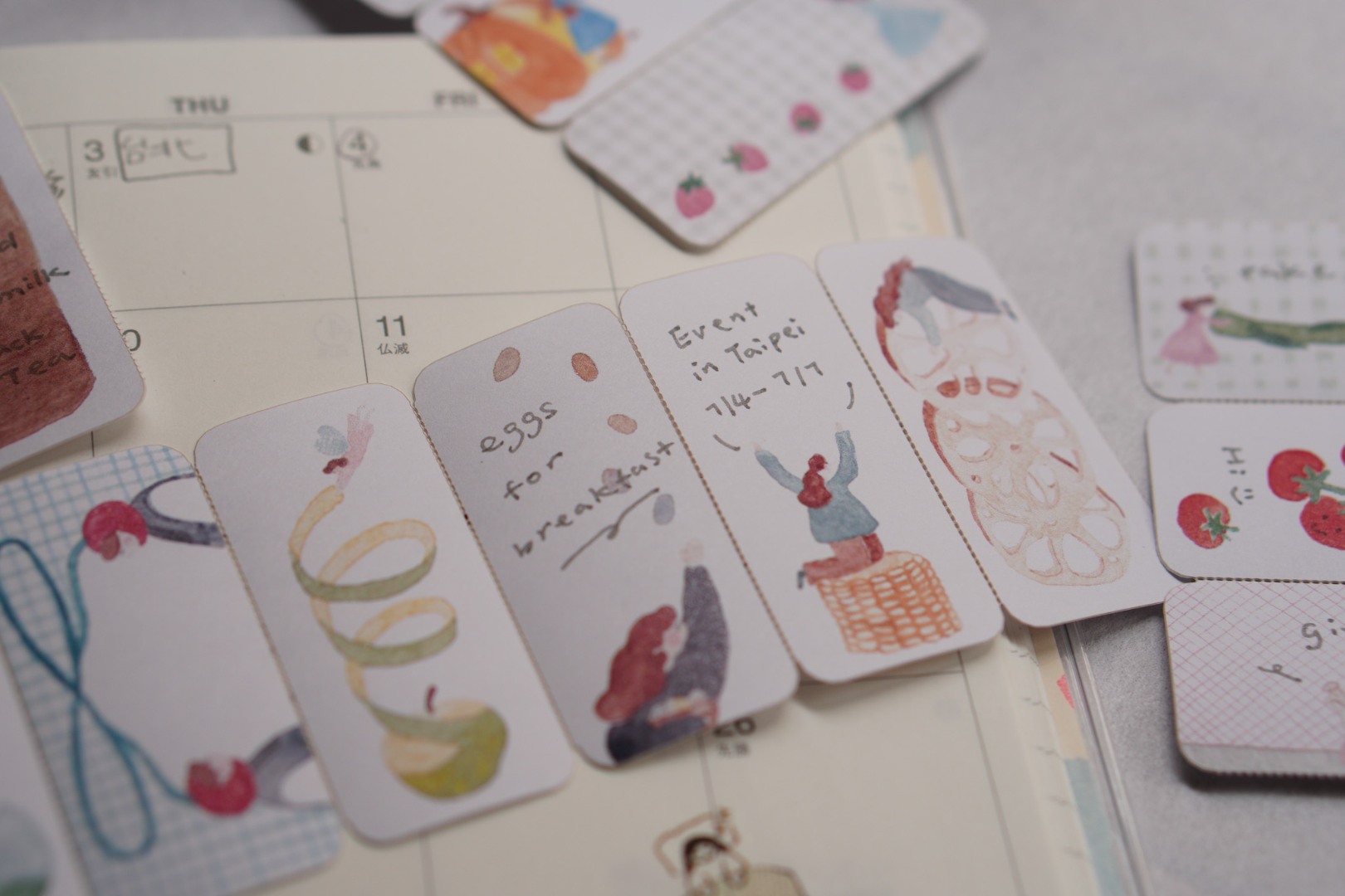 Ivy Snow Sticky Notes Roll - Farmer's Market