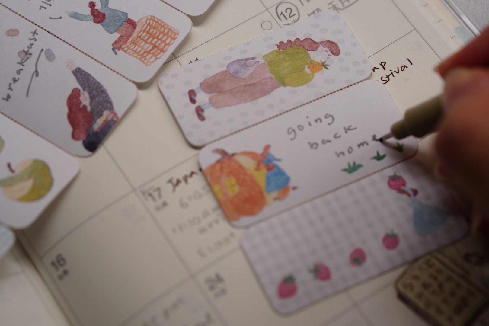 Ivy Snow Sticky Notes Roll - Farmer's Market