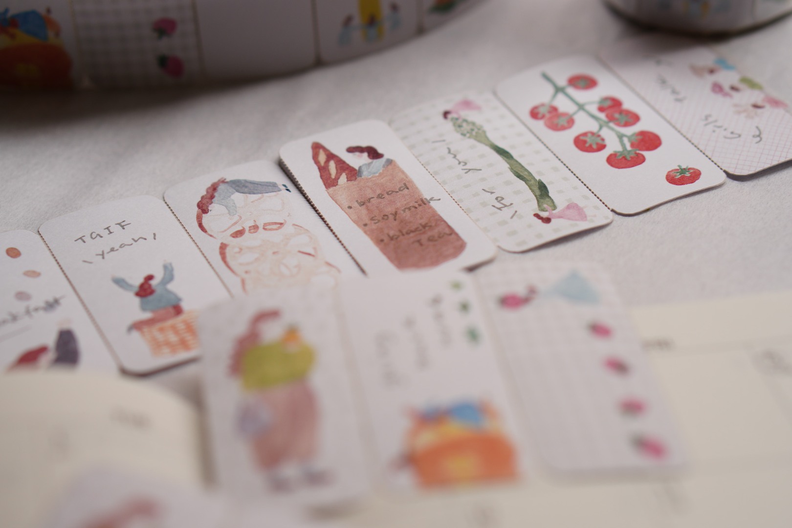 Ivy Snow Sticky Notes Roll - Farmer's Market