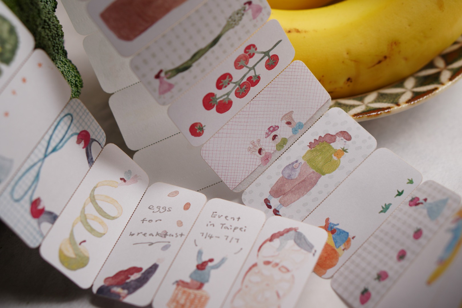 Ivy Snow Sticky Notes Roll - Farmer's Market