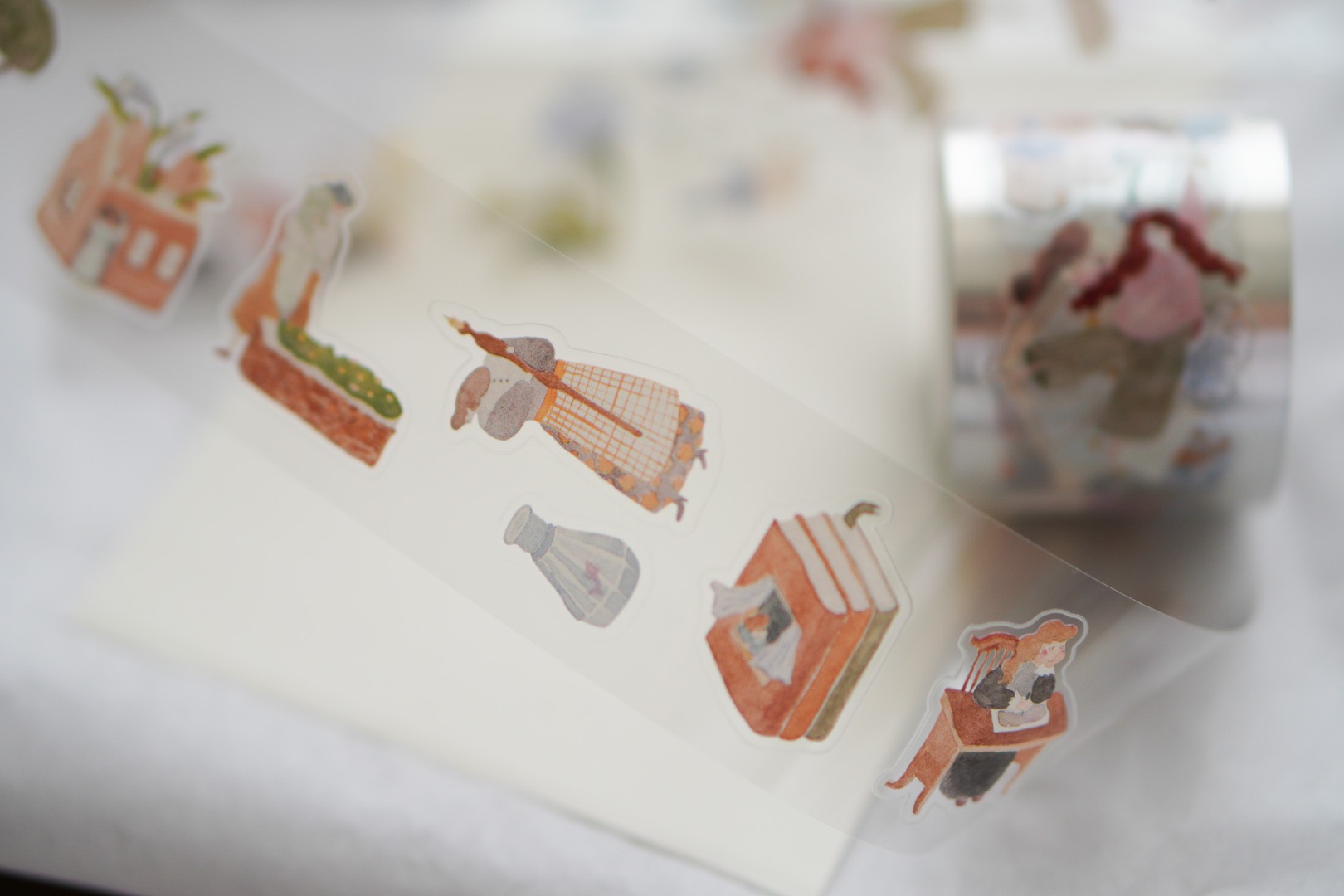 Ivy Snow Kiss-Cut PET Tape - On The Desk