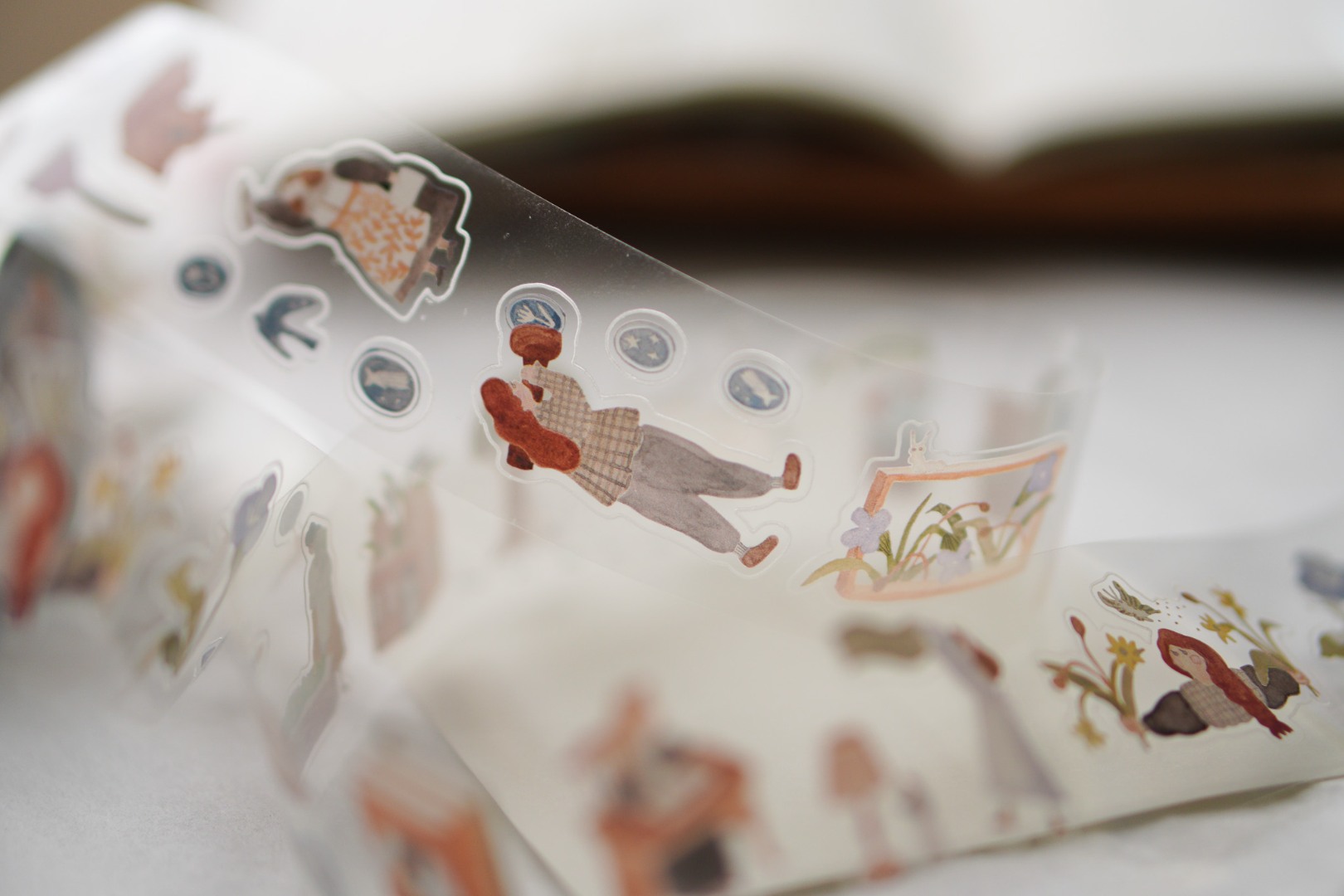 Ivy Snow Kiss-Cut PET Tape - On The Desk