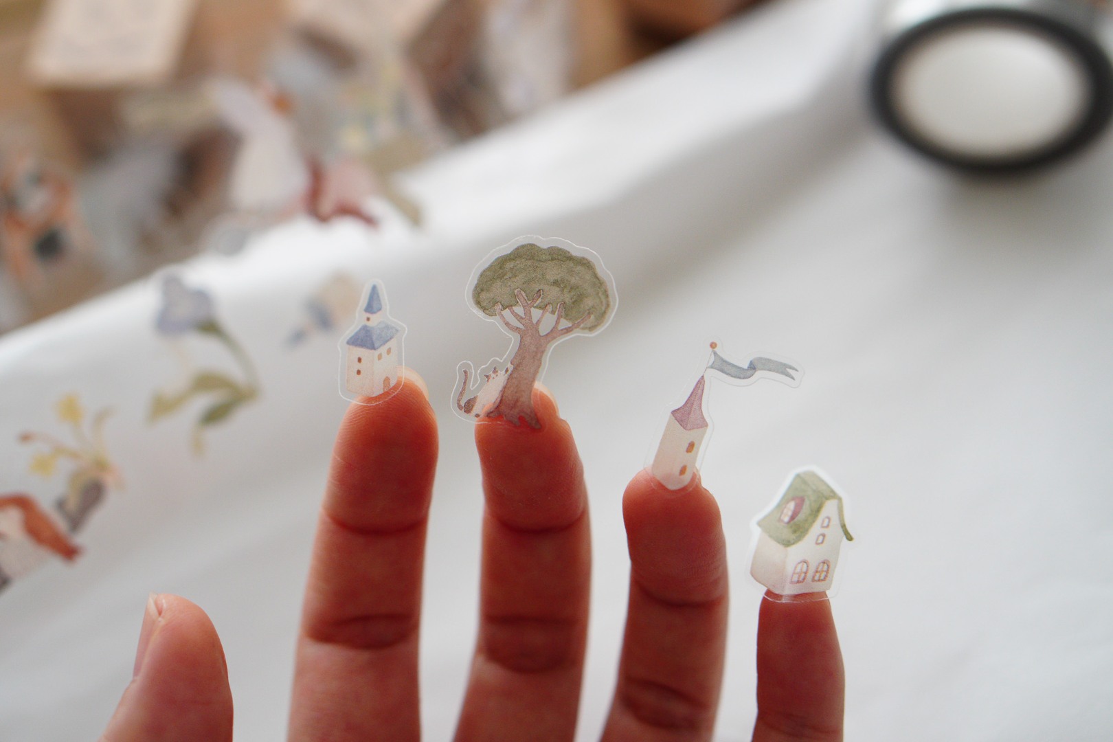 Ivy Snow Kiss-Cut PET Tape - On The Desk