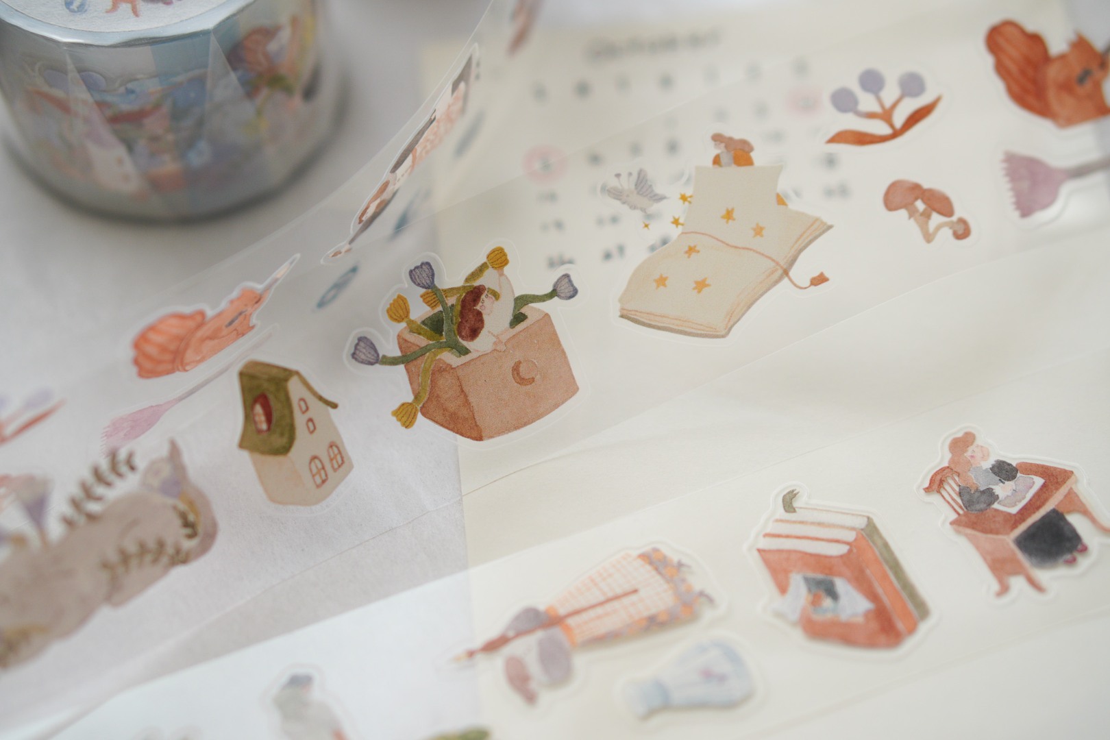 Ivy Snow Kiss-Cut PET Tape - On The Desk