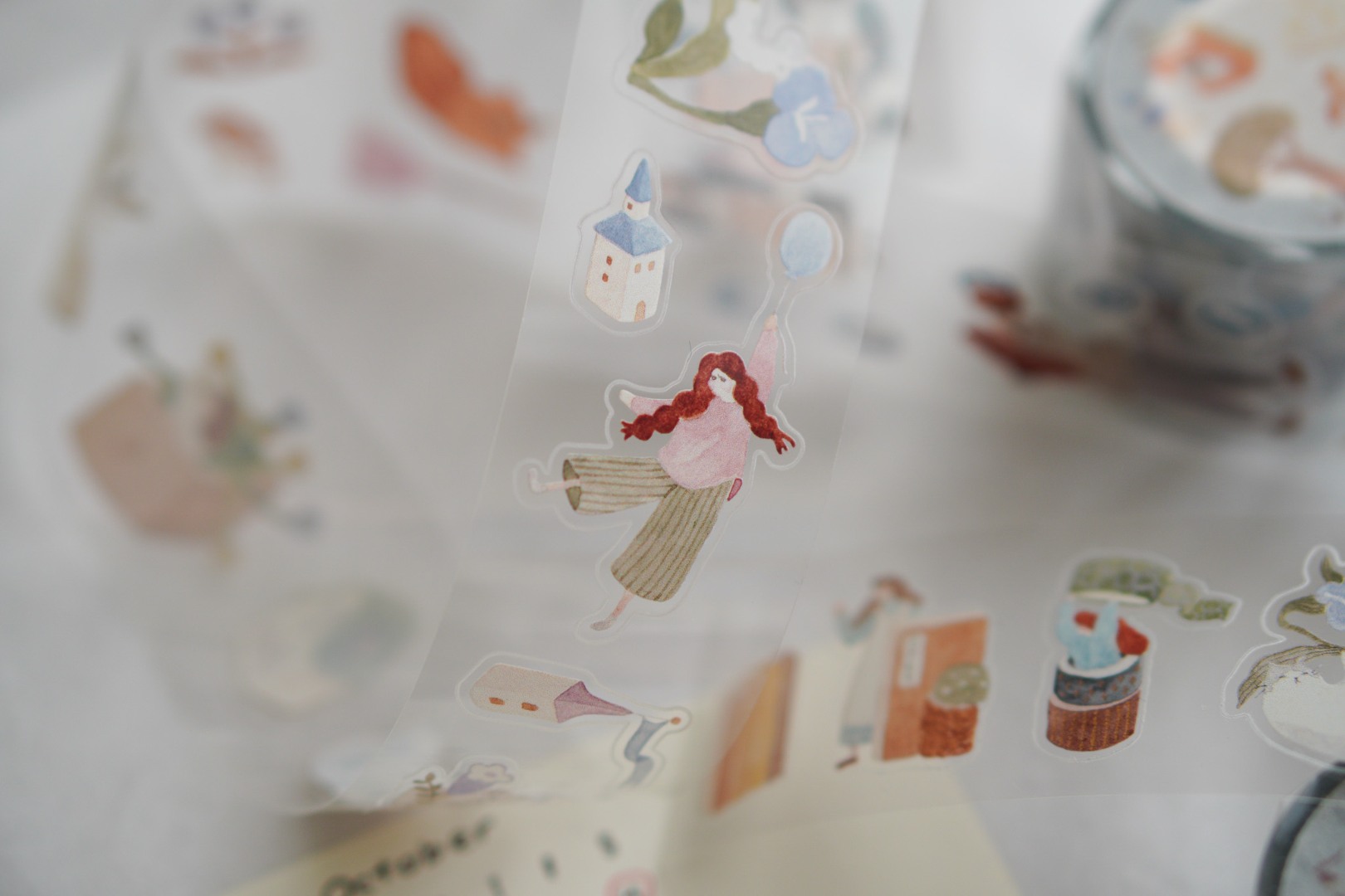 Ivy Snow Kiss-Cut PET Tape - On The Desk