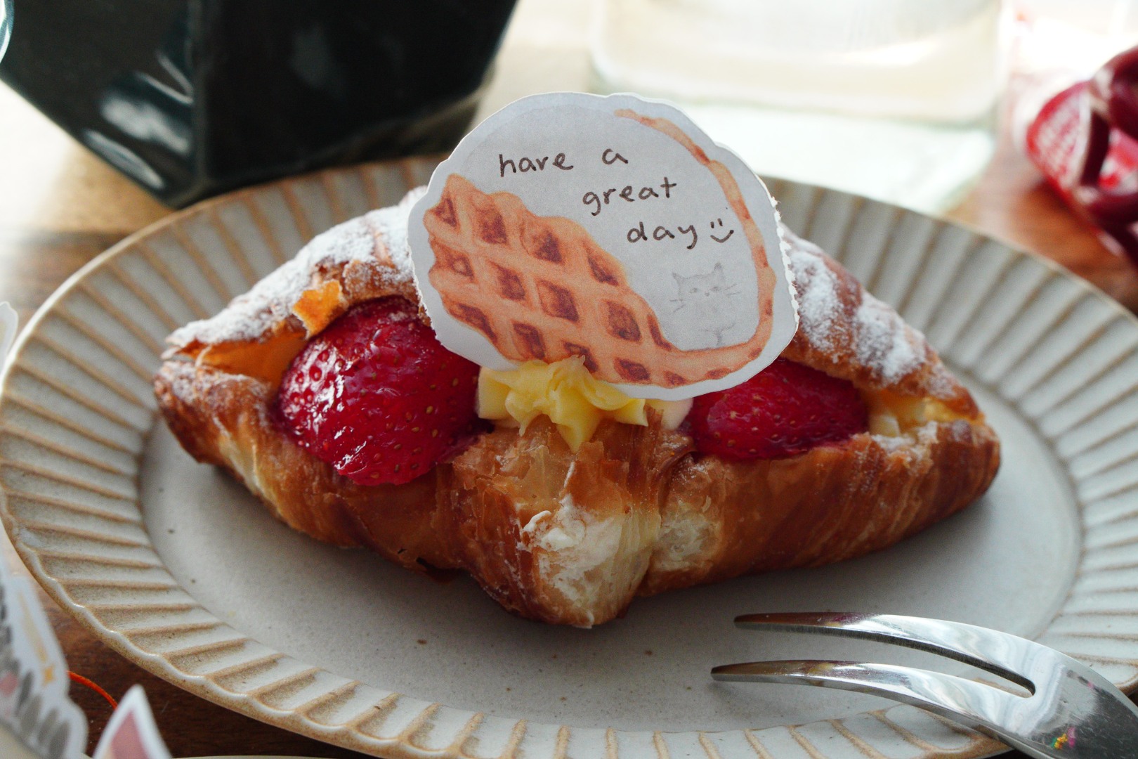 Ivy Snow Sticky Notes Roll - Whimsical Desserts