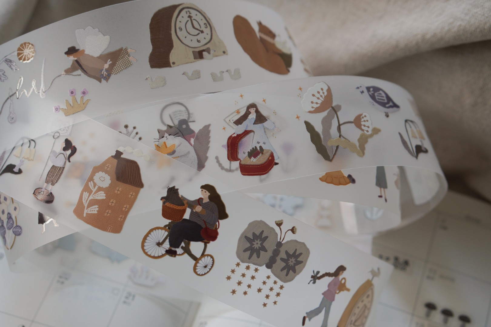 Ivy Snow Matte PET Tape - Precious