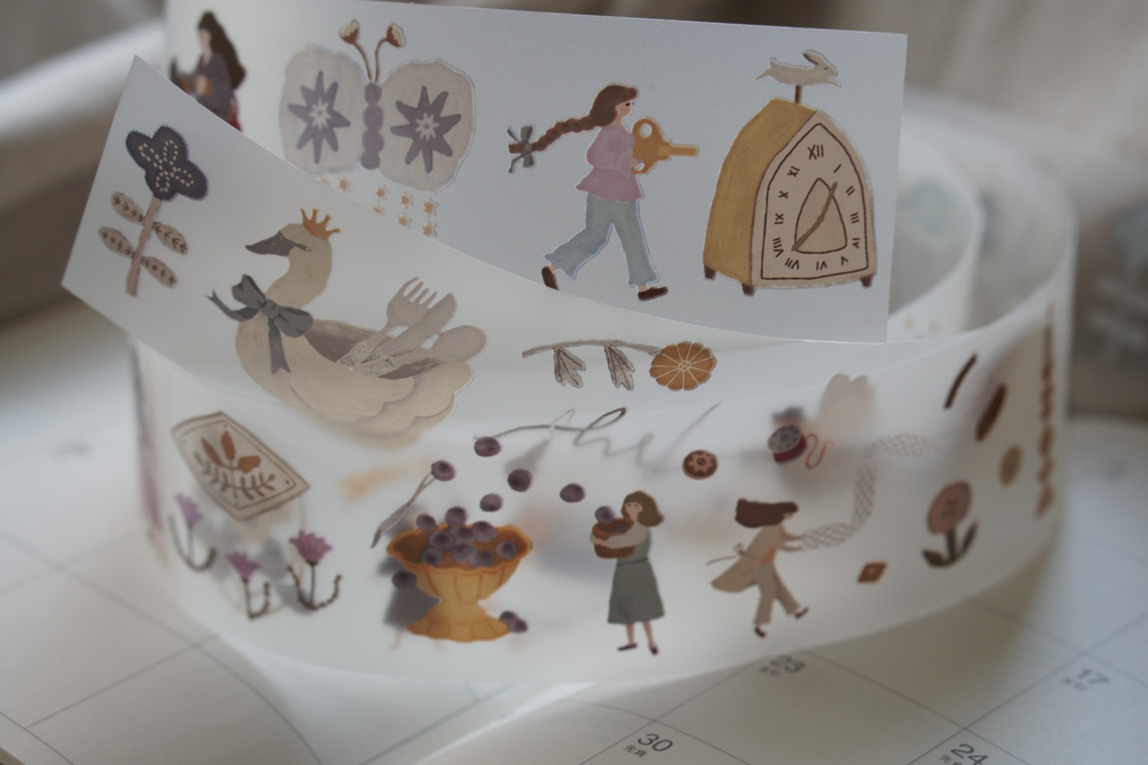 Ivy Snow Matte PET Tape - Precious