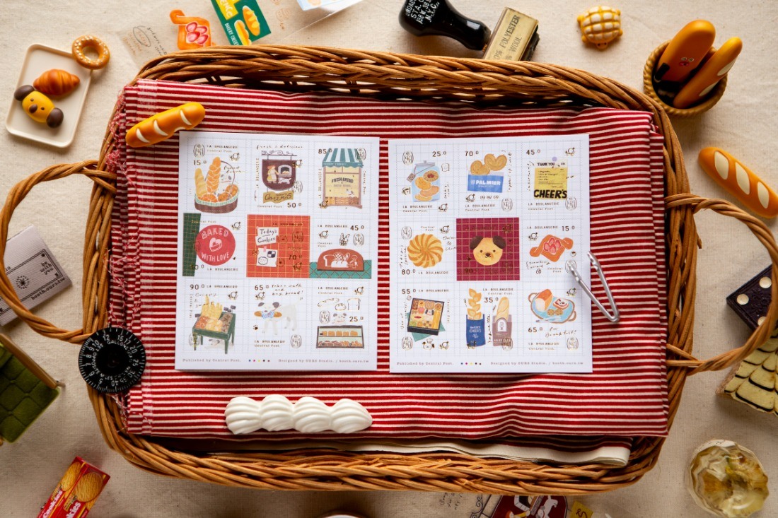 OURS Stamp Stickers - Bakery Cheers