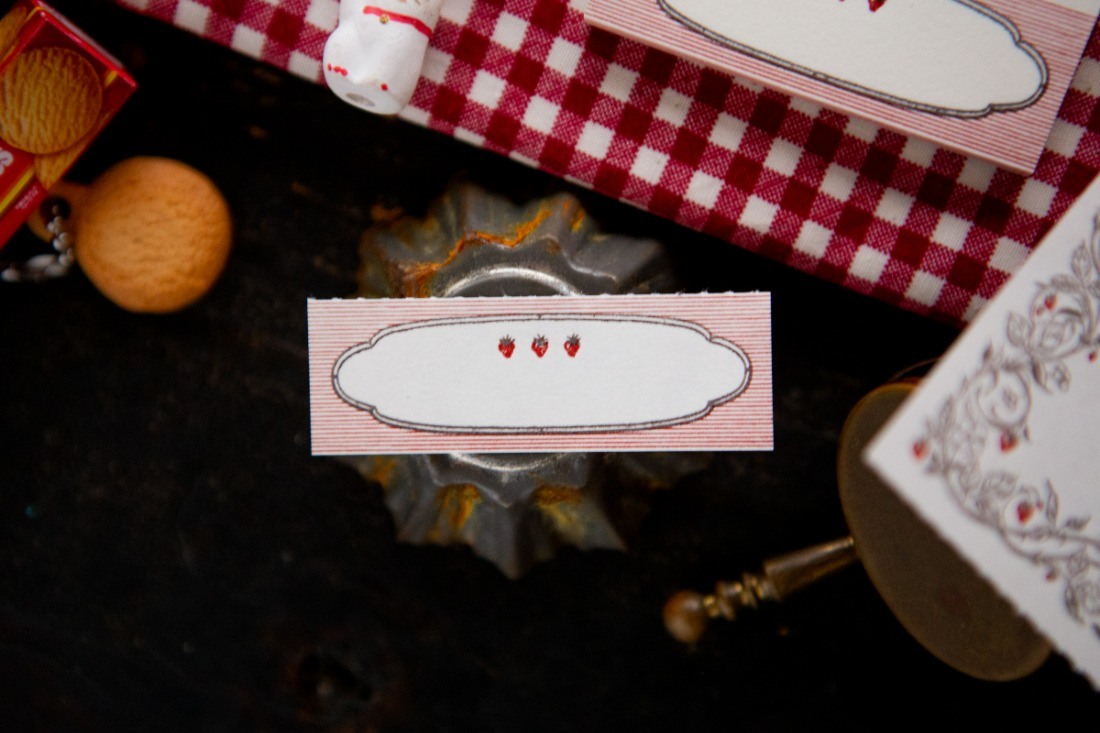 OURS Letterpress Book - Strawberry Frame