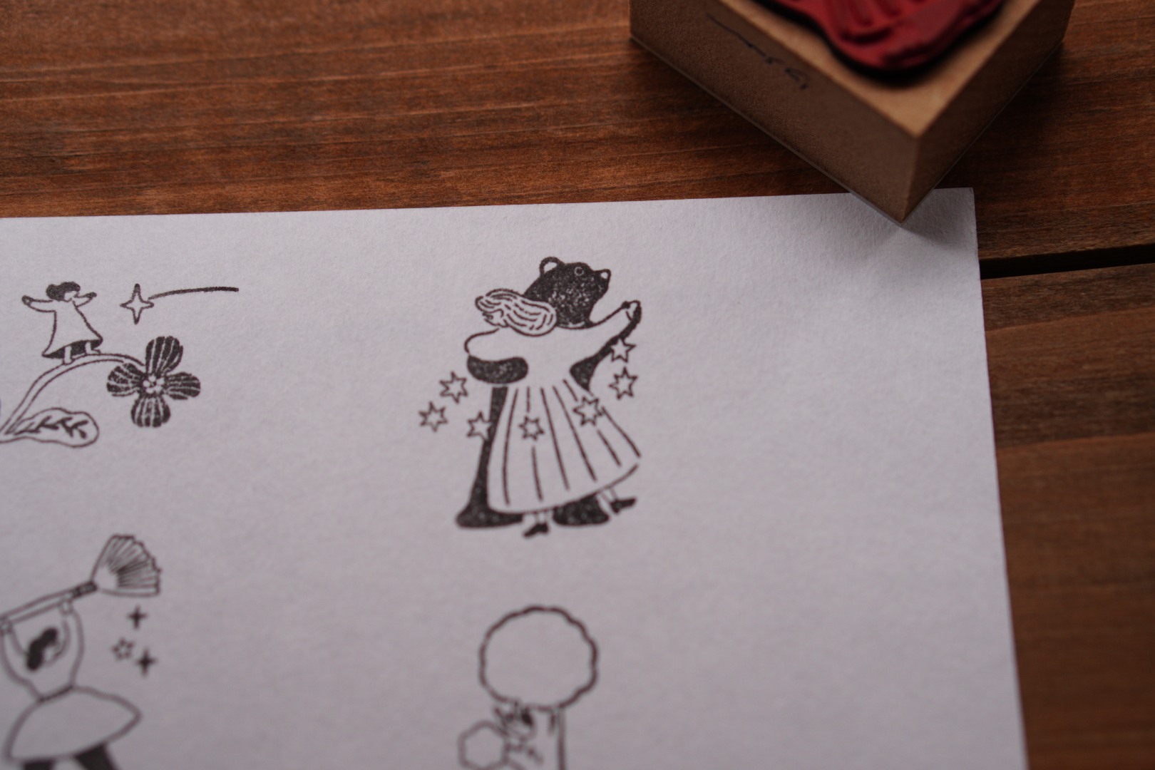 Ivy Snow Stamp - Dancing With Bear