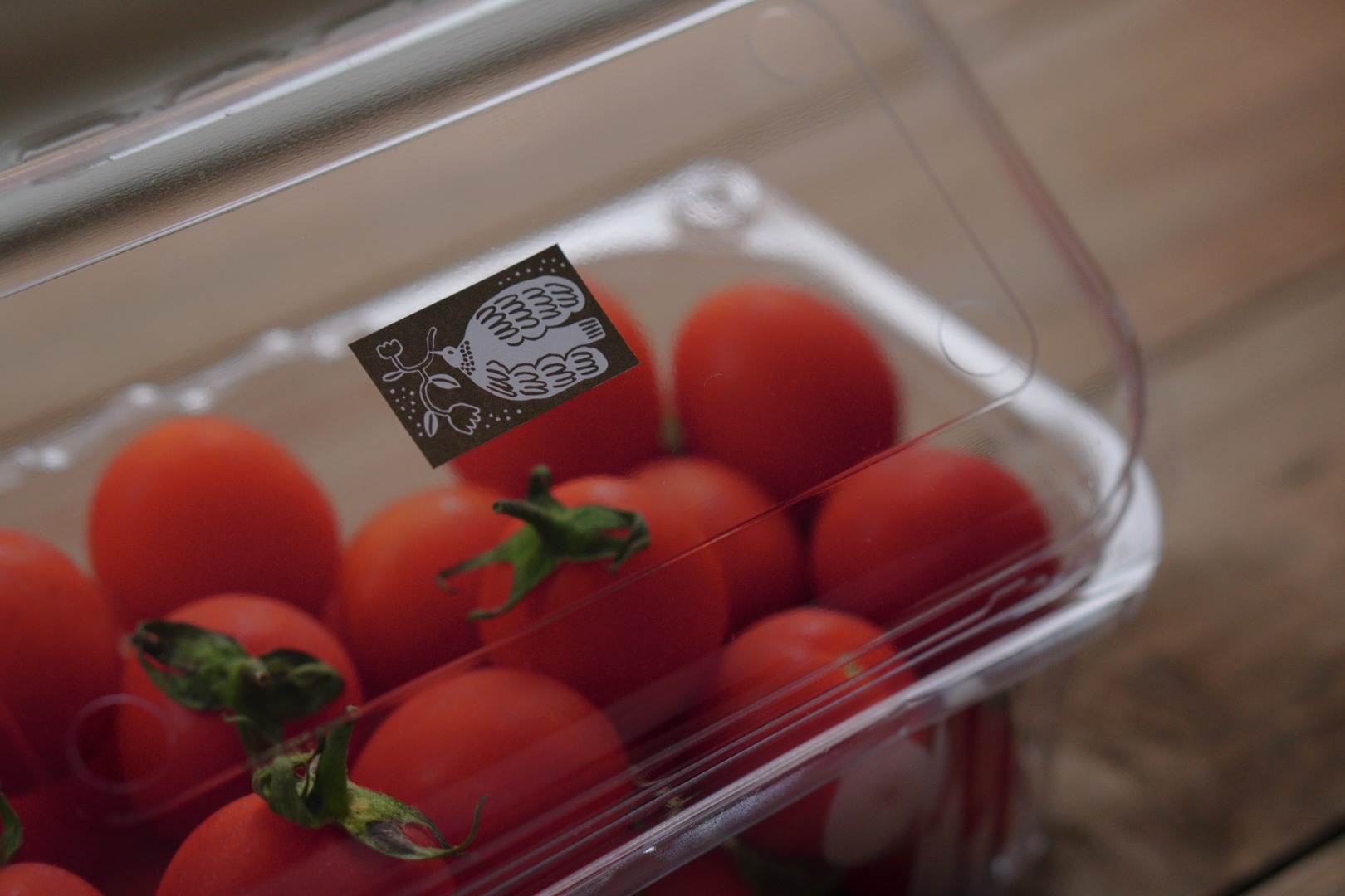 Ivy Snow Label Sticker Roll - Umber