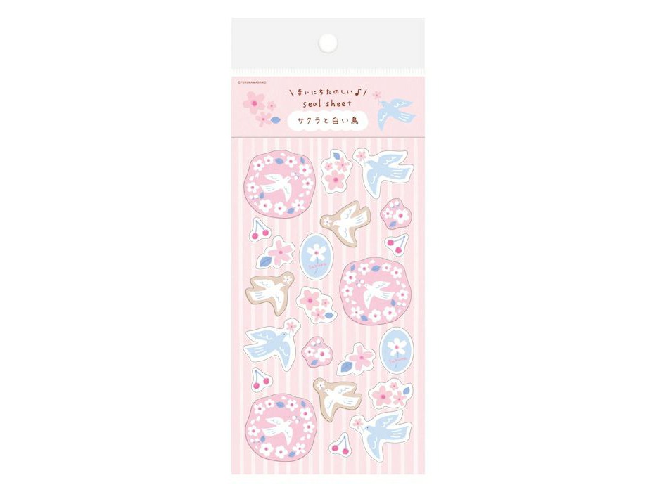 Furukawa Stickers QS364 - Sakura Birds