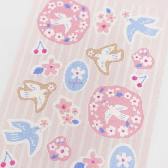 Furukawa Stickers QS364 - Sakura Birds
