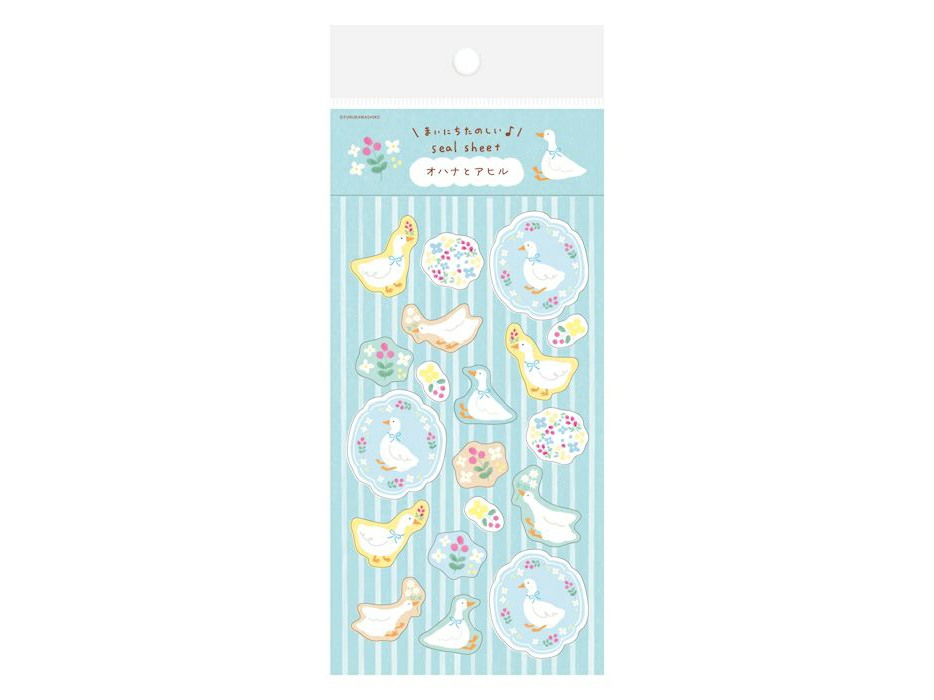 Furukawa Stickers QS367- Ducks And Flowers