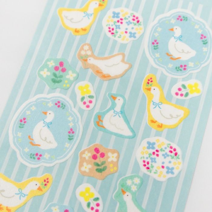 Furukawa Stickers QS367- Ducks And Flowers