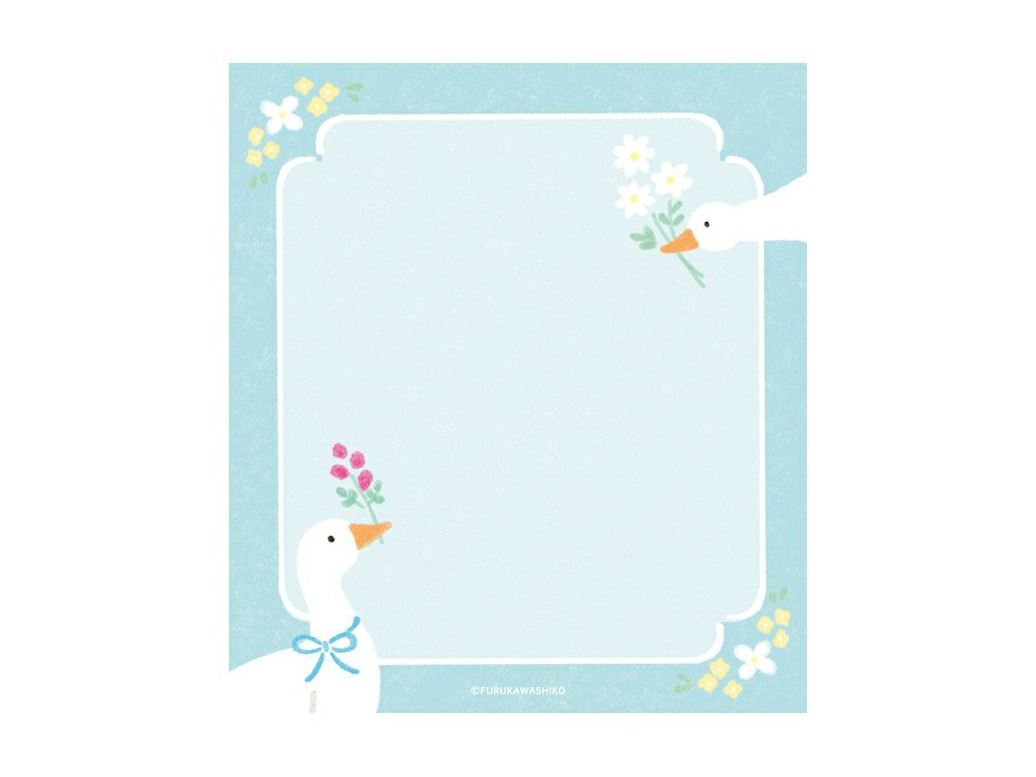 Furukawa Memo Pad LM390 - Flower Duck