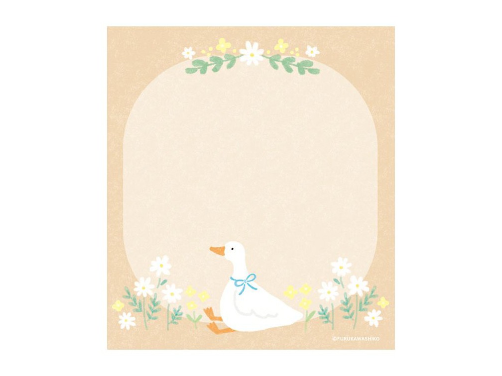 Furukawa Memo Pad LM390 - Flower Duck