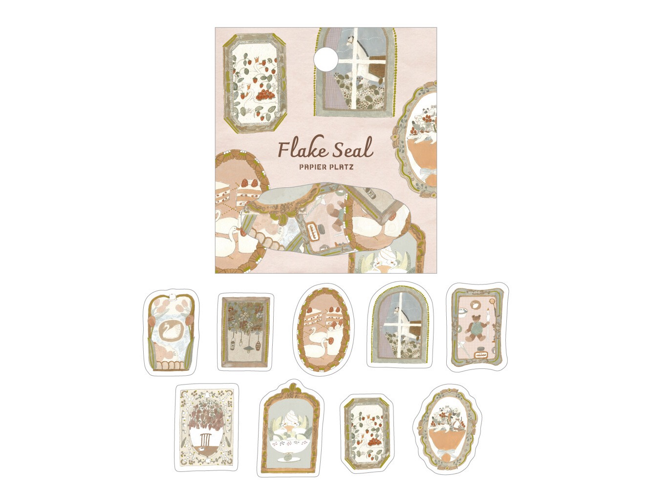 Papier Platz x Tobimatsu Shochirou Flake Stickers - Frame