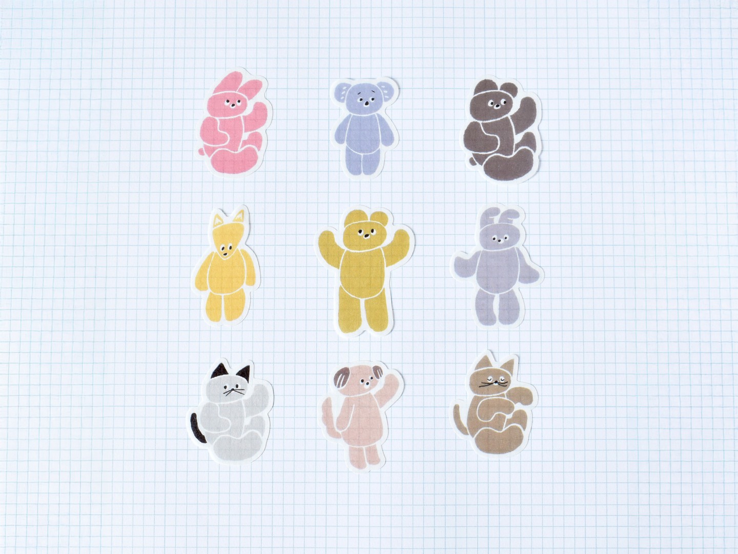 Papier Platz x Nico-Recipe Flake Stickers - Animal