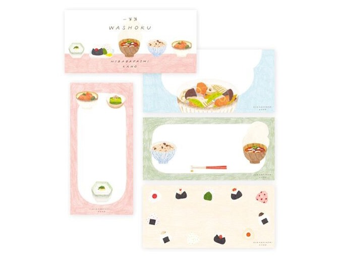 Cozyca x Hirabayashi Kano Notepad - Washoku