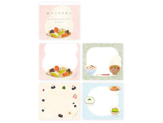 Cozyca x Hirabayashi Kano Memo Pad - Washoku