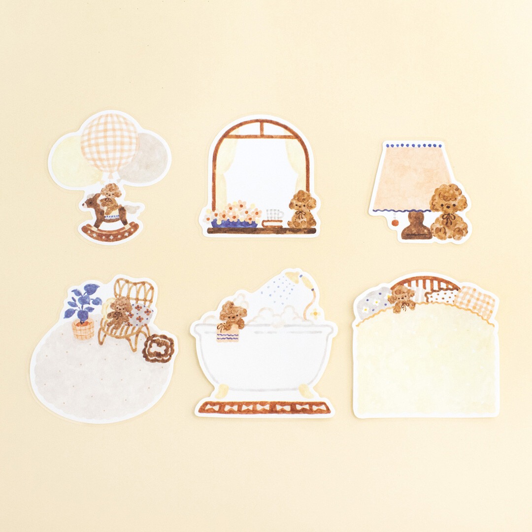 Papier Platz x Nakauchi Waka Flake Stickers - Dog And Interior