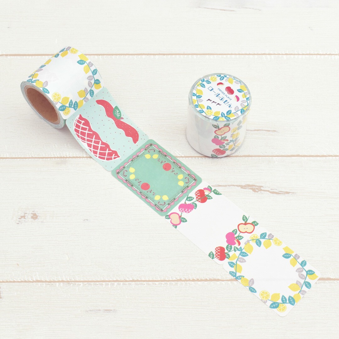 Papier Platz x PUPUPU Rolled Sticky Notes - Lemon And Apple