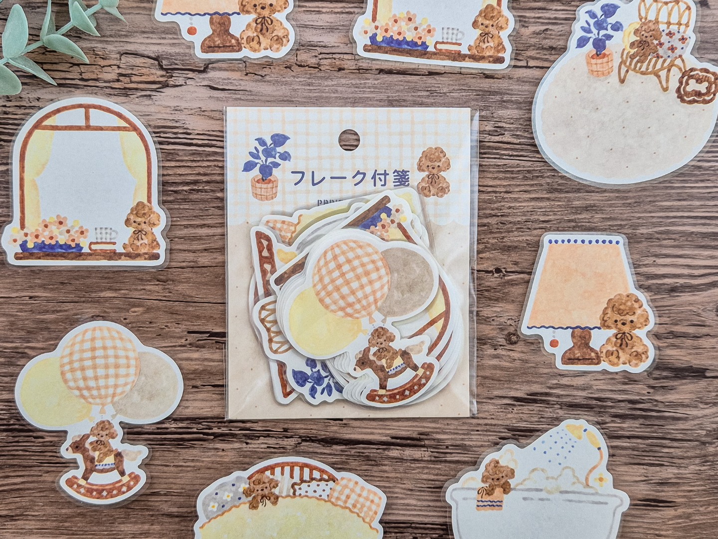 Papier Platz x Nakauchi Waka Flake Stickers - Dog And Interior