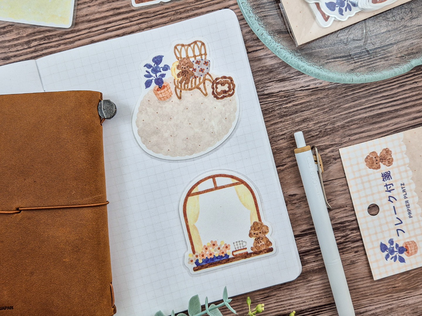 Papier Platz x Nakauchi Waka Flake Stickers - Dog And Interior