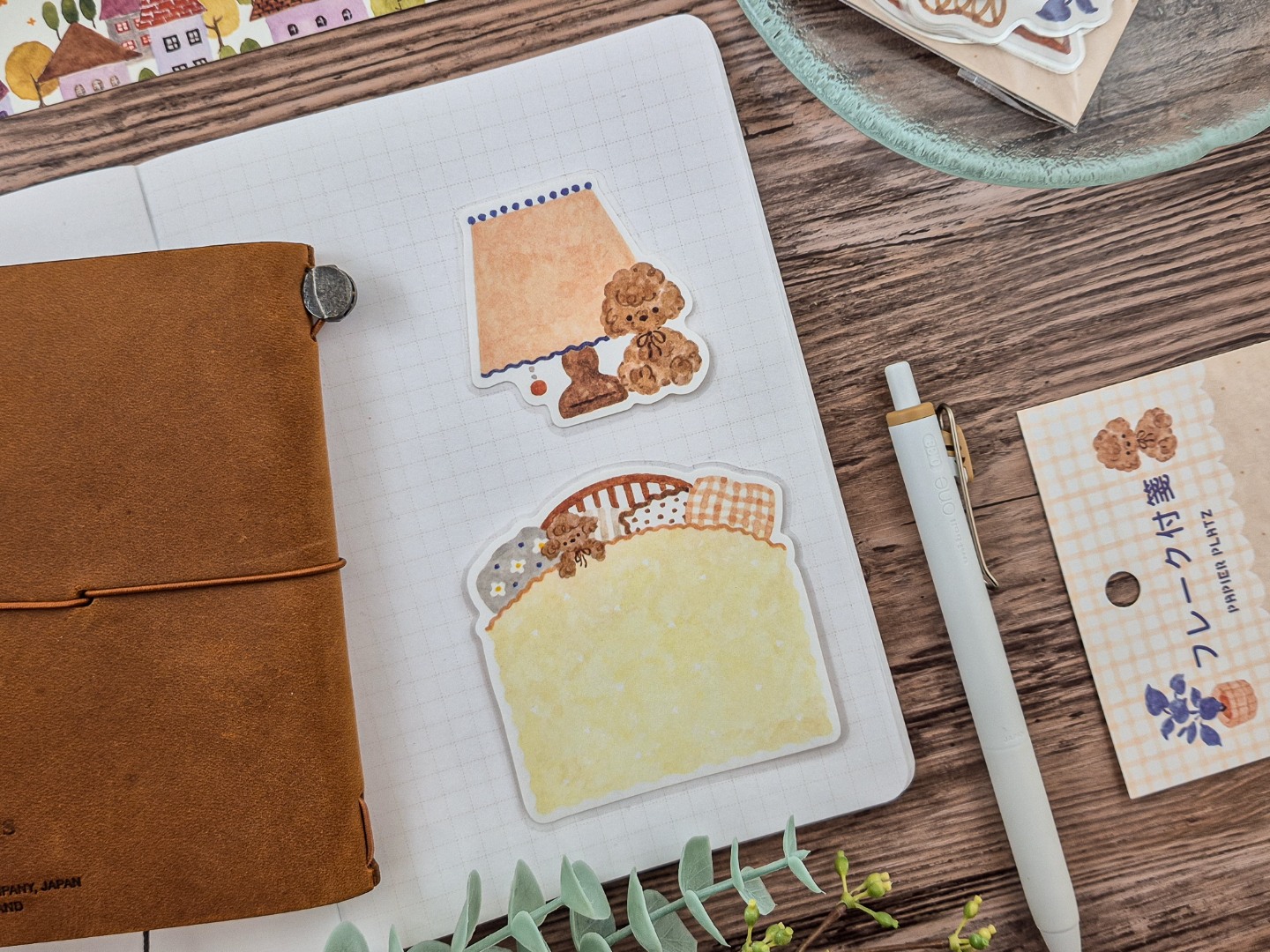 Papier Platz x Nakauchi Waka Flake Stickers - Dog And Interior