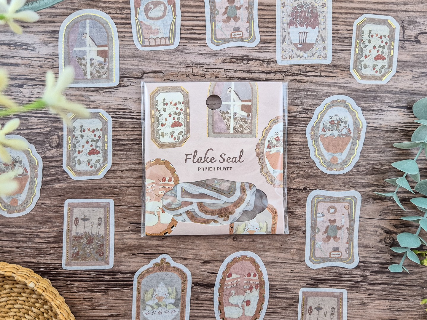 Papier Platz x Tobimatsu Shochirou Flake Stickers - Frame